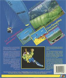 Box back cover for Paragliding Simulation on the Atari ST.