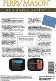 Box back cover for Perry Mason: The Case of the Mandarin Murder on the Atari ST.