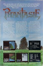 Box back cover for Phantasie on the Atari ST.
