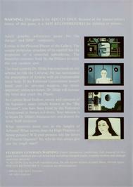 Box back cover for Planet of Lust on the Atari ST.