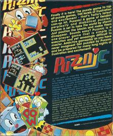Box back cover for Puzznic on the Atari ST.