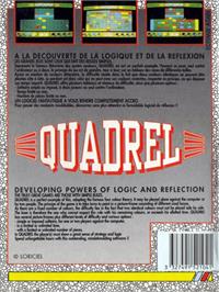 Box back cover for Quadrel on the Atari ST.