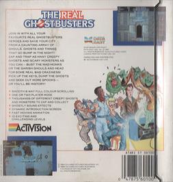 Box back cover for Real Ghostbusters, The on the Atari ST.