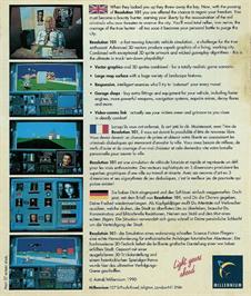 Box back cover for Resolution 101 on the Atari ST.