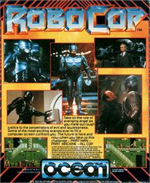 Box back cover for Robocop on the Atari ST.