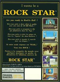 Box back cover for Rock Star on the Atari ST.