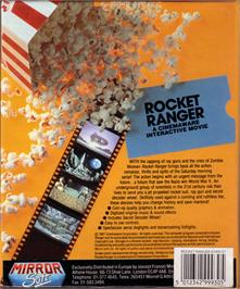 Box back cover for Rocket Ranger on the Atari ST.