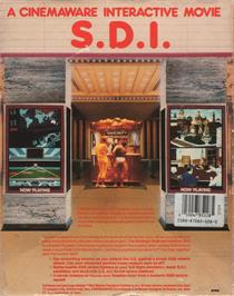 Box back cover for S.D.I. on the Atari ST.