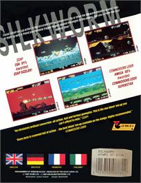 Box back cover for Silk Worm on the Atari ST.
