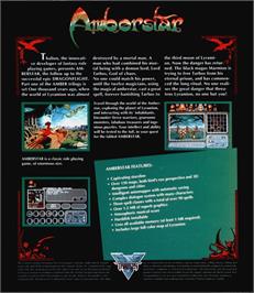 Box back cover for Slackskin And Flint on the Atari ST.