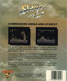 Box back cover for Slayer on the Atari ST.