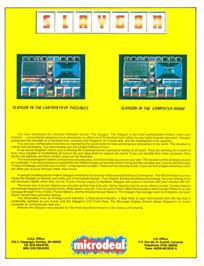 Box back cover for Slaygon on the Atari ST.