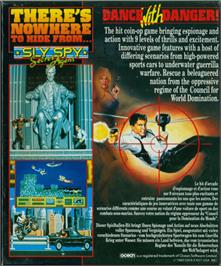 Box back cover for Sly Spy - Secret Agent on the Atari ST.