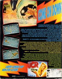 Box back cover for Smash T.V. on the Atari ST.