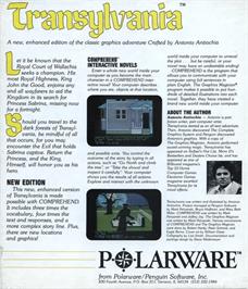 Box back cover for Spike in Transilvania on the Atari ST.