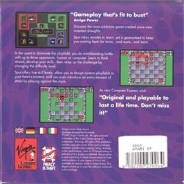 Box back cover for Spot - The Computer Game! on the Atari ST.
