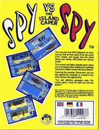 Box back cover for Spy vs Spy - The Island Caper on the Atari ST.