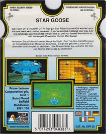 Box back cover for Star Goose! on the Atari ST.