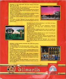 Box back cover for Starblade on the Atari ST.