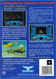 Box back cover for Starglider on the Atari ST.