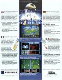 Box back cover for Steel Empire on the Atari ST.
