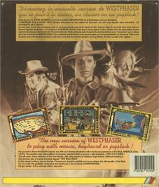 Box back cover for Steve McQueen - Westphaser on the Atari ST.