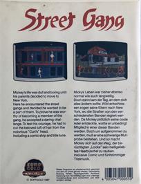Box back cover for Street Gang on the Atari ST.