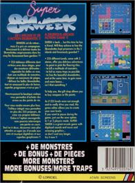 Box back cover for Super Skweek on the Atari ST.