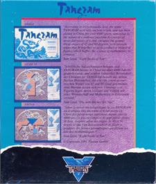 Box back cover for Tangram on the Atari ST.