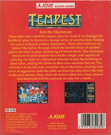 Box back cover for Tempest on the Atari ST.