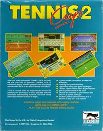 Box back cover for Tennis Cup 2 on the Atari ST.