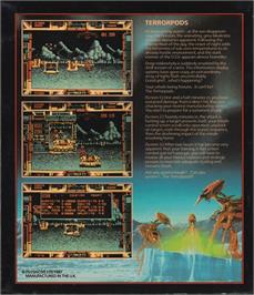 Box back cover for Terrorpods on the Atari ST.