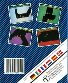 Box back cover for Thrust on the Atari ST.