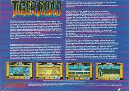 Box back cover for Tiger Road on the Atari ST.