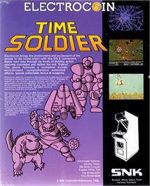 Box back cover for Time Soldier on the Atari ST.