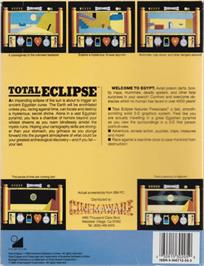 Box back cover for Total Eclipse on the Atari ST.