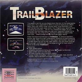 Box back cover for Trailblazer on the Atari ST.