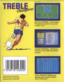 Box back cover for Treble Champions on the Atari ST.
