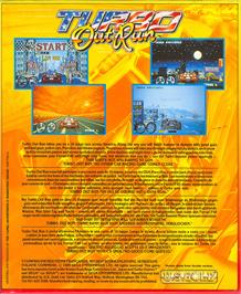 Box back cover for Turbo Out Run on the Atari ST.
