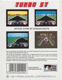 Box back cover for Turn It on the Atari ST.