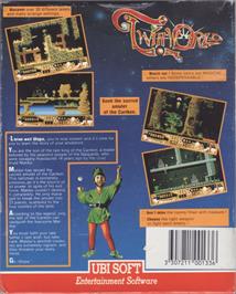 Box back cover for TwinWorld on the Atari ST.