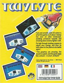 Box back cover for Twylyte on the Atari ST.