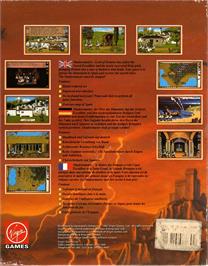 Box back cover for Vengeance of Excalibur on the Atari ST.