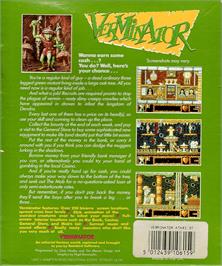 Box back cover for Verminator on the Atari ST.
