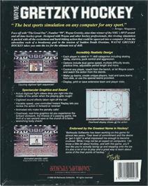Box back cover for Wayne Gretzky Hockey on the Atari ST.