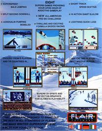 Box back cover for Winter Supersports 92 on the Atari ST.