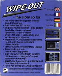 Box back cover for Wipe Out on the Atari ST.