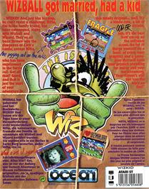 Box back cover for Wizkid on the Atari ST.