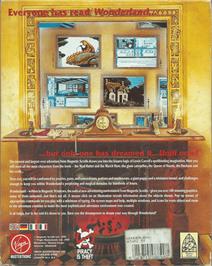 Box back cover for Wonderland on the Atari ST.