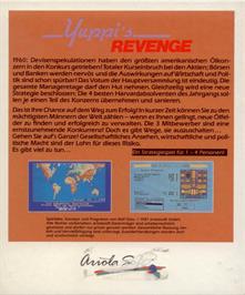 Box back cover for Yuppi's Revenge on the Atari ST.